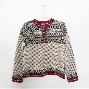 L.L Bean Merino Lamb’s Wool Nordic Sweater